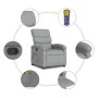 Light Gray Fabric Massage Recliner by , Armchairs - Ref: Foro24-371701, Price: 203,66 €, Discount: %