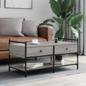 Sonoma gray engineered wood coffee table 99x50x50 cm by , Coffee table - Ref: Foro24-833963, Price: 71,72 €, Discount: %
