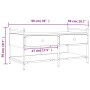 Sonoma gray engineered wood coffee table 99x50x50 cm by , Coffee table - Ref: Foro24-833963, Price: 72,59 €, Discount: %