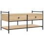 Mesa de centro madera de ingeniería roble Sonoma 99x50x50 cm de , Mesas de centro - Ref: Foro24-833961, Precio: 71,44 €, Desc...