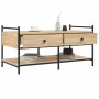 Mesa de centro madera de ingeniería roble Sonoma 99x50x50 cm de , Mesas de centro - Ref: Foro24-833961, Precio: 71,44 €, Desc...