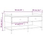 Mesa de centro madera de ingeniería roble Sonoma 99x50x50 cm de , Mesas de centro - Ref: Foro24-833961, Precio: 71,44 €, Desc...