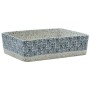 Gray blue ceramic rectangular countertop sink 46x35.5x13 cm by , Sinks - Ref: Foro24-155072, Price: 144,55 €, Discount: %