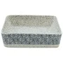 Gray blue ceramic rectangular countertop sink 46x35.5x13 cm by , Sinks - Ref: Foro24-155072, Price: 142,08 €, Discount: %