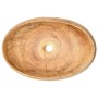 Lavabo sobre encimera ovalado cerámica marrón 59x40x15 cm de , Lavabos - Ref: Foro24-155079, Precio: 180,62 €, Descuento: %