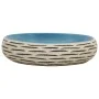 Multicolor ceramic oval countertop washbasin 59x40x15 cm by , Sinks - Ref: Foro24-155085, Price: 149,07 €, Discount: %