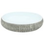 Lavabo sobre encimera ovalado cerámica gris y azul 59x40x15 cm de , Lavabos - Ref: Foro24-155093, Precio: 146,30 €, Descuento: %