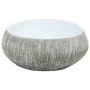 Lavabo sobre encimera ovalado cerámica gris y azul 59x40x15 cm de , Lavabos - Ref: Foro24-155093, Precio: 146,30 €, Descuento: %