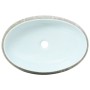 Gray and blue ceramic oval countertop sink 59x40x15 cm by , Sinks - Ref: Foro24-155093, Price: 146,22 €, Discount: %