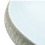 Lavabo sobre encimera ovalado cerámica gris y azul 59x40x15 cm de , Lavabos - Ref: Foro24-155093, Precio: 146,30 €, Descuento: %