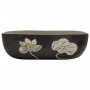 Rectangular countertop washbasin gray black ceramic 48x37.5x13.5 cm by , Sinks - Ref: Foro24-155098, Price: 163,89 €, Discoun...