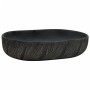 Ovales Aufsatzwaschbecken aus schwarzer Keramik, 59 x 40 x 14 cm von , Sinkt - Ref: Foro24-155102, Preis: 164,39 €, Rabatt: %