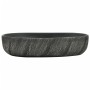 Ovales Aufsatzwaschbecken aus schwarzer Keramik, 59 x 40 x 14 cm von , Sinkt - Ref: Foro24-155102, Preis: 164,39 €, Rabatt: %