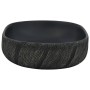 Ovales Aufsatzwaschbecken aus schwarzer Keramik, 59 x 40 x 14 cm von , Sinkt - Ref: Foro24-155102, Preis: 164,39 €, Rabatt: %
