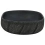 Ovales Aufsatzwaschbecken aus schwarzer Keramik, 59 x 40 x 14 cm von , Sinkt - Ref: Foro24-155102, Preis: 146,94 €, Rabatt: %