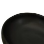 Black ceramic oval countertop washbasin 59x40x14 cm by , Sinks - Ref: Foro24-155102, Price: 164,39 €, Discount: %