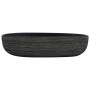 Gray and black ceramic oval countertop sink 59x40x14 cm by , Sinks - Ref: Foro24-155109, Price: 157,99 €, Discount: %