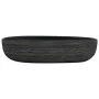 Gray and black ceramic oval countertop sink 59x40x14 cm by , Sinks - Ref: Foro24-155109, Price: 155,21 €, Discount: %