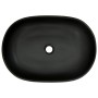 Gray and black ceramic oval countertop sink 59x40x14 cm by , Sinks - Ref: Foro24-155109, Price: 157,99 €, Discount: %