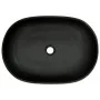 Gray and black ceramic oval countertop sink 59x40x14 cm by , Sinks - Ref: Foro24-155109, Price: 155,21 €, Discount: %