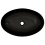 Black blue ceramic oval countertop sink 56.5x36.5x13.5cm by , Sinks - Ref: Foro24-155114, Price: 141,98 €, Discount: %
