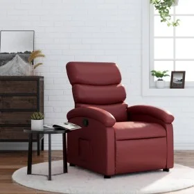 Red Faux Leather Recliner by , Armchairs - Ref: Foro24-371717, Price: 197,07 €, Discount: %