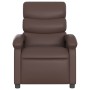 Sillón reclinable de cuero sintético marrón de , Sillones - Ref: Foro24-371715, Precio: 230,61 €, Descuento: %