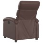 Sillón reclinable de cuero sintético marrón de , Sillones - Ref: Foro24-371715, Precio: 230,61 €, Descuento: %