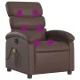 Brown synthetic leather reclining massage chair by , Armchairs - Ref: Foro24-371722, Price: 201,28 €, Discount: %