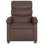 Brown synthetic leather reclining massage chair by , Armchairs - Ref: Foro24-371722, Price: 201,28 €, Discount: %