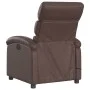 Brown synthetic leather reclining massage chair by , Armchairs - Ref: Foro24-371722, Price: 201,28 €, Discount: %