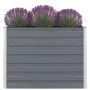 Erhöhtes Pflanzgefäß 100x100x77 cm Stahl verzinkt grau von vidaXL, Töpfe und Pflanzgefäße - Ref: Foro24-42407, Preis: 64,25 €...