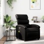 Black synthetic leather reclining massage chair by , Armchairs - Ref: Foro24-371720, Price: 205,11 €, Discount: %