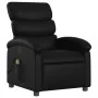 Black synthetic leather reclining massage chair by , Armchairs - Ref: Foro24-371720, Price: 201,83 €, Discount: %