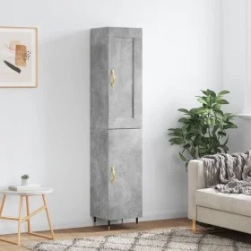 Betongraues Sperrholz-Sideboard 34,5 x 34 x 180 cm von , Sideboards - Ref: Foro24-3200117, Preis: 99,61 €, Rabatt: %