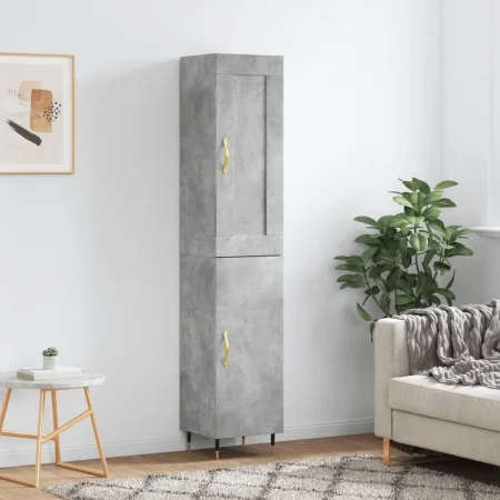 Concrete gray plywood sideboard 34.5x34x180 cm by , Sideboards - Ref: Foro24-3200117, Price: 99,39 €, Discount: %