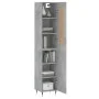 Concrete gray plywood sideboard 34.5x34x180 cm by , Sideboards - Ref: Foro24-3200117, Price: 99,39 €, Discount: %
