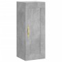 Concrete gray plywood sideboard 34.5x34x180 cm by , Sideboards - Ref: Foro24-3200117, Price: 100,54 €, Discount: %