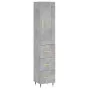 Concrete gray plywood sideboard 34.5x34x180 cm by , Sideboards - Ref: Foro24-3200181, Price: 105,90 €, Discount: %
