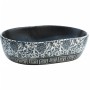 Black and blue ceramic oval countertop sink 47x33x13 cm by , Sinks - Ref: Foro24-155070, Price: 138,70 €, Discount: %