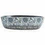 Black and blue ceramic oval countertop sink 47x33x13 cm by , Sinks - Ref: Foro24-155070, Price: 138,70 €, Discount: %