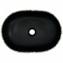 Black and blue ceramic oval countertop sink 47x33x13 cm by , Sinks - Ref: Foro24-155070, Price: 138,70 €, Discount: %