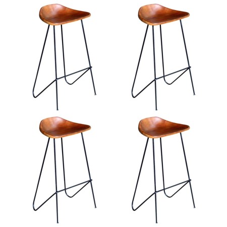 Küchenhocker 4 Einheiten braunes Echtleder von , Küchenhocker - Ref: Foro24-276363, Preis: 377,71 €, Rabatt: %