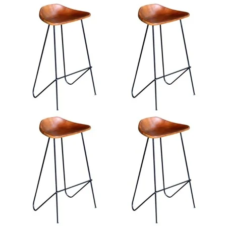 Küchenhocker 4 Einheiten braunes Echtleder von , Küchenhocker - Ref: Foro24-276363, Preis: 372,12 €, Rabatt: %
