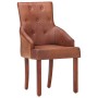 Esszimmerstühle 4 Einheiten aus echtem braunem Ziegenleder von , Essstühle - Ref: Foro24-3056697, Preis: 701,55 €, Rabatt: %