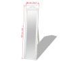 White baroque style standing mirror 160x40 cm by vidaXL, Mirrors - Ref: Foro24-243691, Price: 255,52 €, Discount: %
