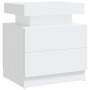Weißer Nachttisch aus Sperrholz, 45 x 35 x 52 cm von vidaXL, Nachttische - Ref: Foro24-326849, Preis: 83,66 €, Rabatt: %