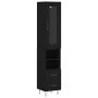 Schwarzer Sperrholz-Schrank 34,5x34x180 cm von , Sideboards - Ref: Foro24-3199330, Preis: 108,43 €, Rabatt: %