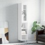 Hoher Schrank aus weißem Sperrholz 34,5x34x180 cm. von , Sideboards - Ref: Foro24-3199393, Preis: 90,45 €, Rabatt: %