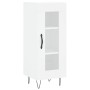 Aparador alto madera contrachapada blanco 34,5x34x180 cm de , Aparadores - Ref: Foro24-3199457, Precio: 100,94 €, Descuento: %